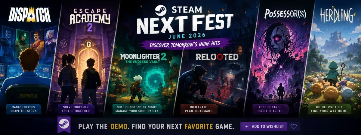 بهترین بازیهای مستقل Steam Next Fest 2026 برای اضافه کردن به Wishlist