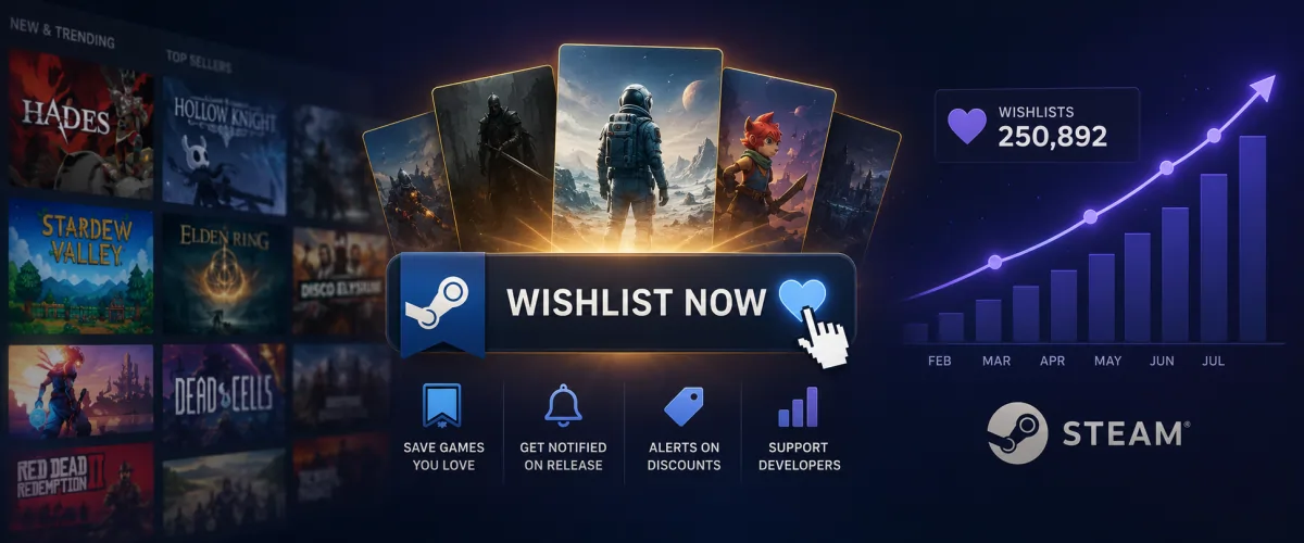 Wishlist در استیم واقعاً چه تأثیری روی موفقیت یک بازی دارد؟