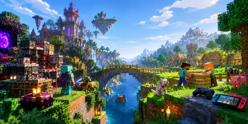 ماینکرفت Java یا Bedrock؛ تفاوت سرورها، مودها و کراسپلی