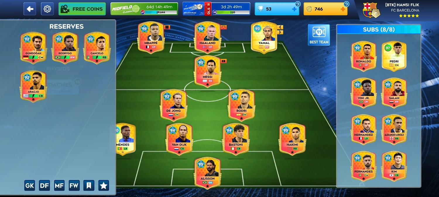 اکانت دریم لیگ 