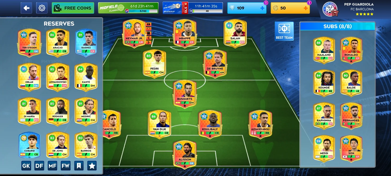 اکانت دریم لیگ 