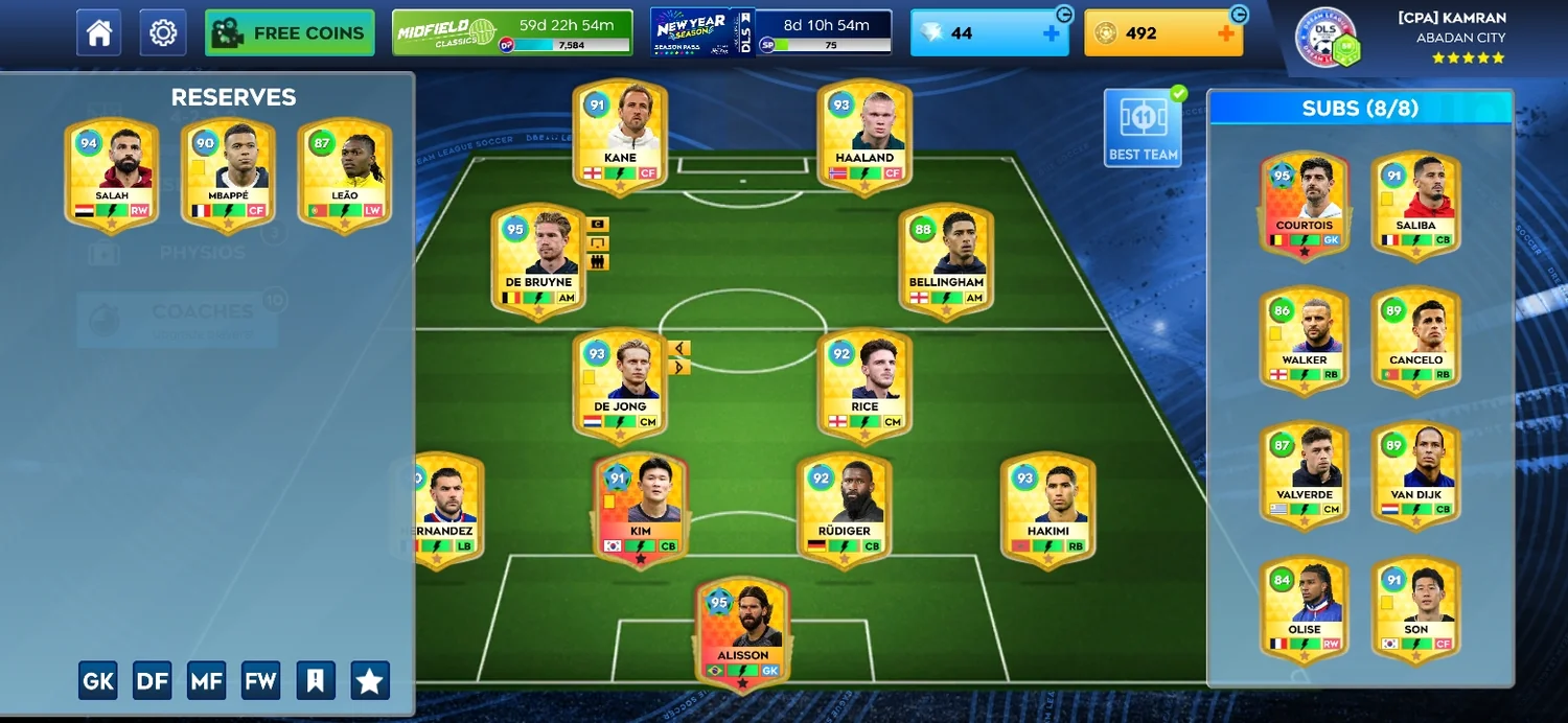 دریم لیگ ساکر، لول ۵۹،با بازیکنان پر سرعت