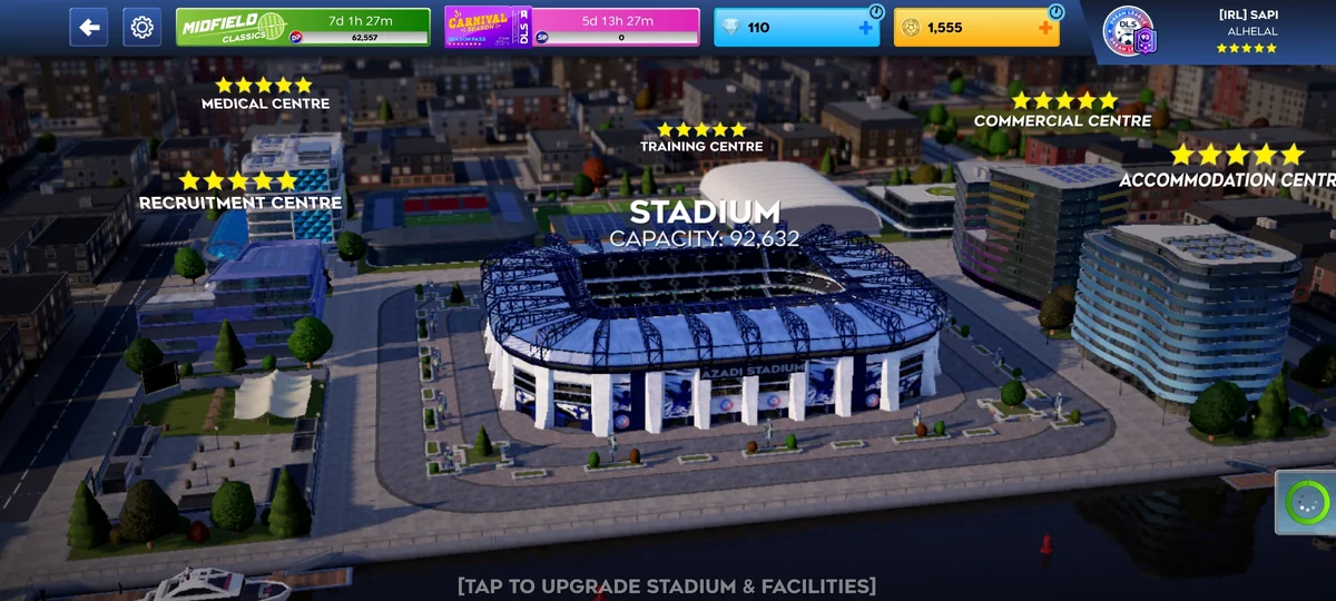 اکانت فول مکث دریم لیگ 