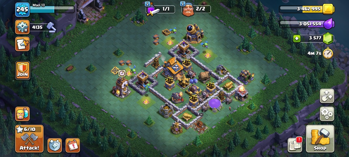 اکانت کلش لول 245