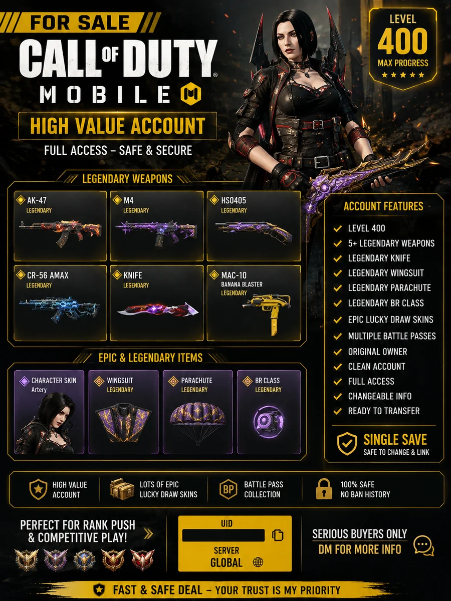 🔥 فروش اکانت Call of Duty: Mobile 🔥