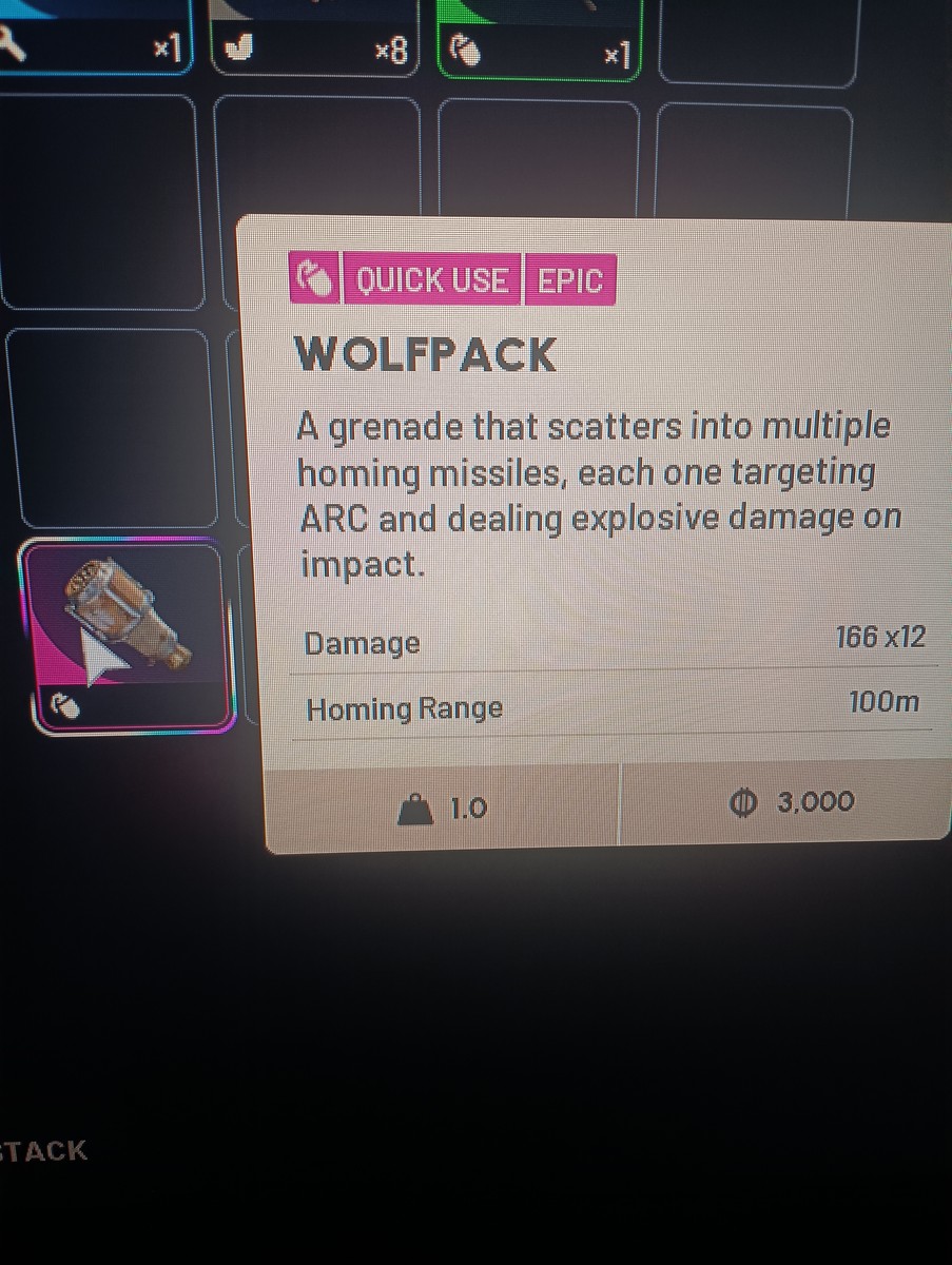 فروش آیتم ولف پک (wolfpack)