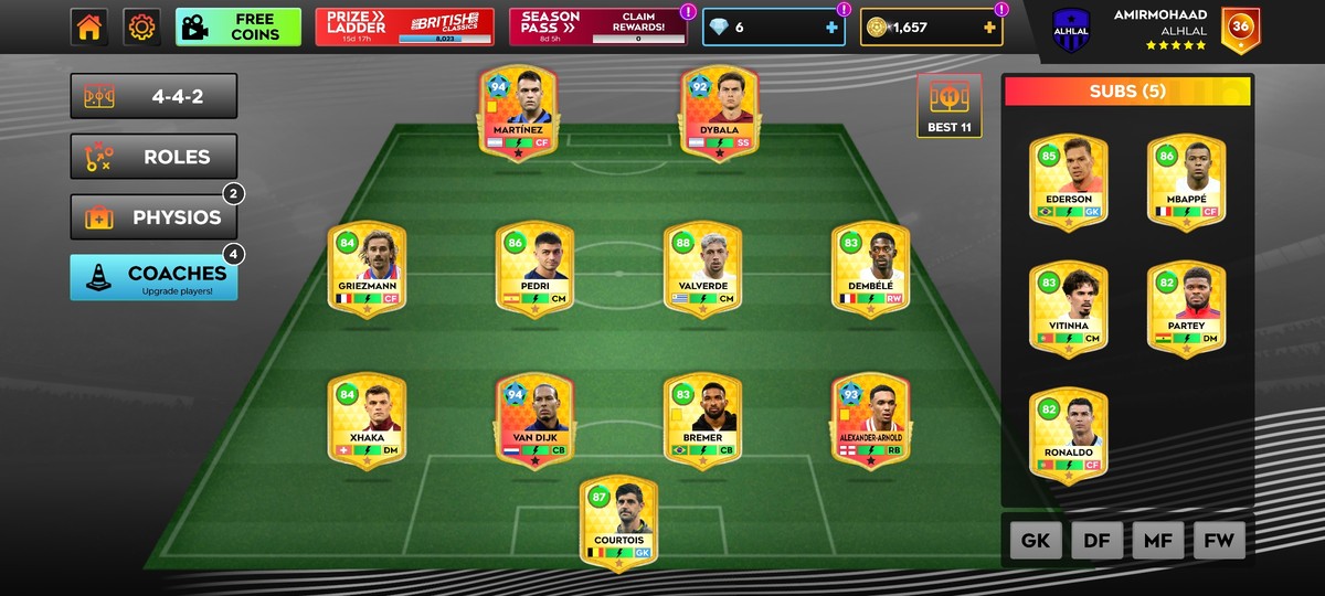 اکانت دریم لیگ 