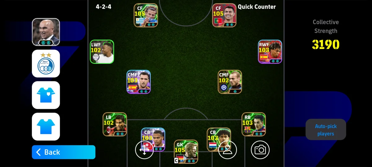 🔥 فروش اکانت eFootball | پک کامل پرتغال | قدرت تیم 3190
