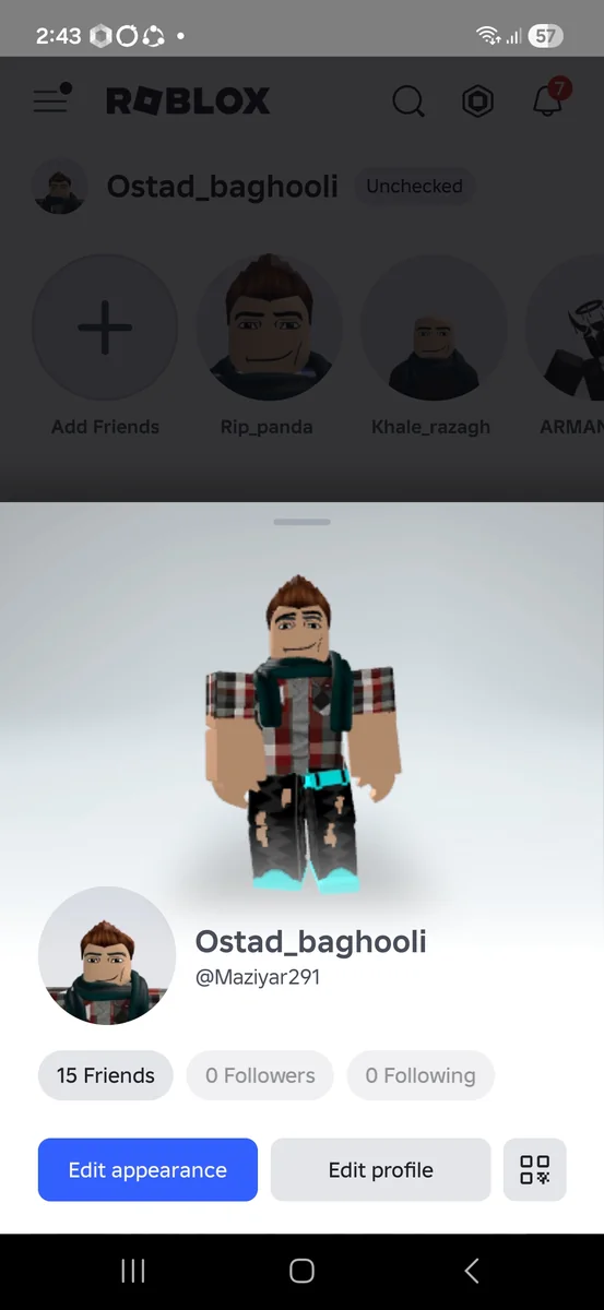 اکانت خیلی خوب روبلاکس