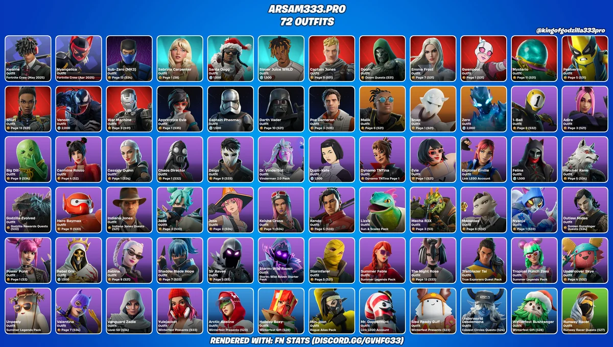 اکانت فورتنایت قدیمی چپتر 3 سیزن 3