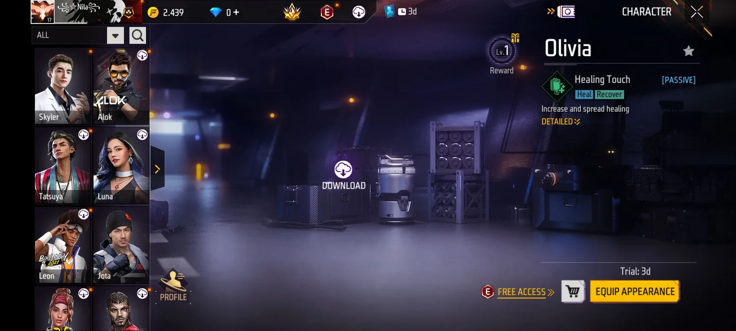 اکانت فری فایر