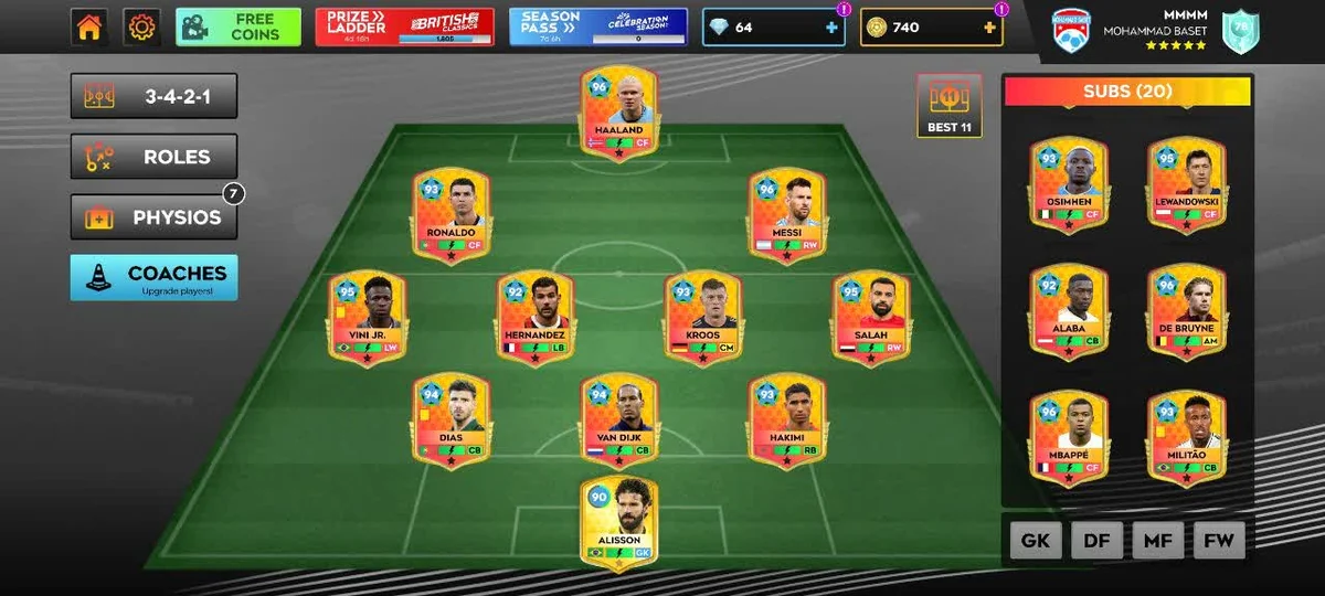 فروش اکانت دریم لیگ