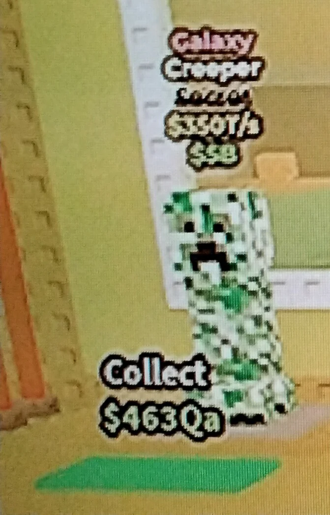 کارکتر Creaper در Steal Brainrot مود شده در ایونت Galaxy