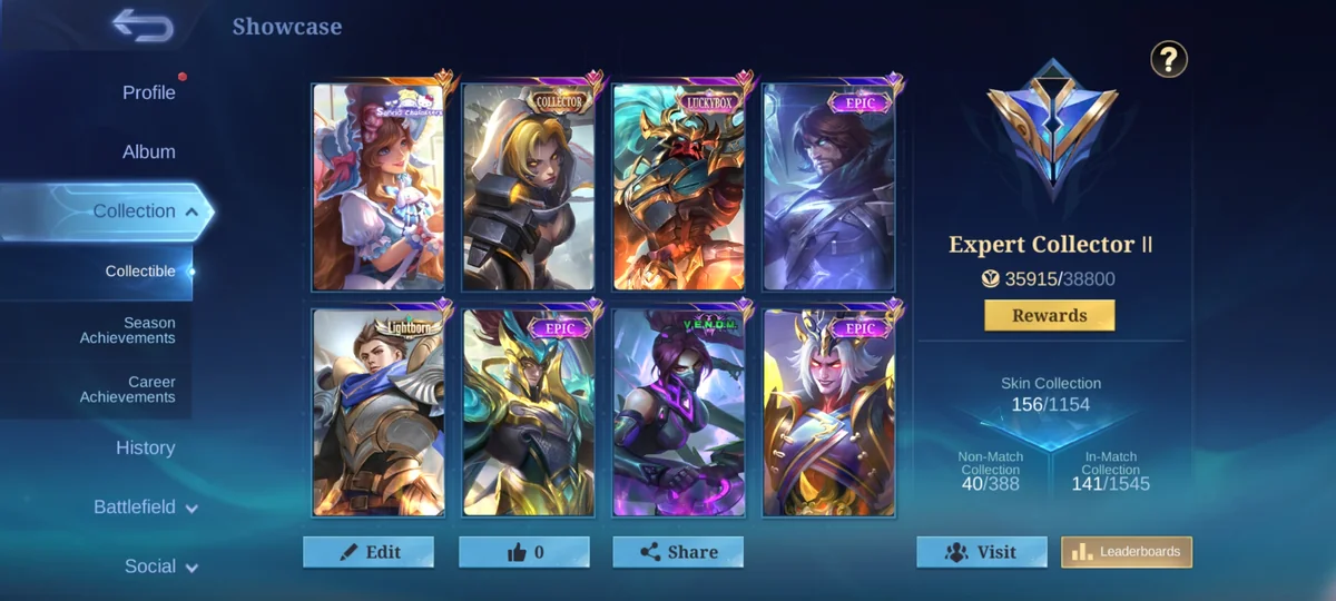 🔥 اکانت حرفهای Mobile Legends | فروش فوری 🔥