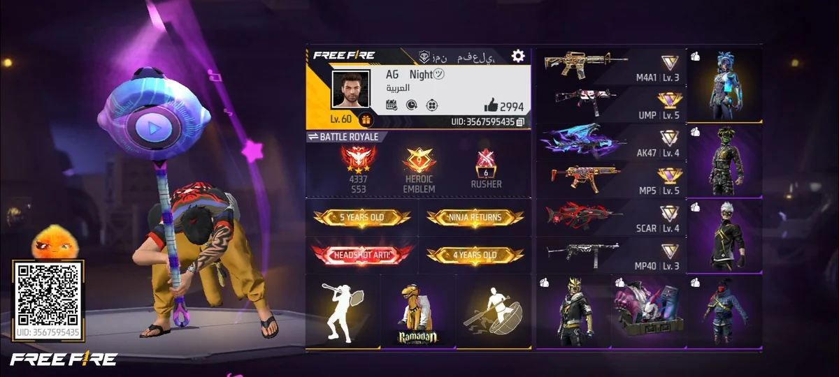 ACCONT FREE FIRE